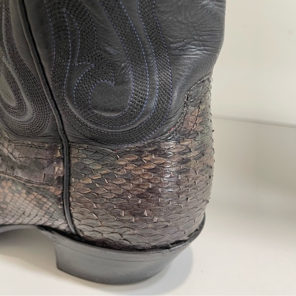 PANHANDLE SLIM WOMEN'S COWGIRL BOOT EXOTIC PYTHON R-TOE Western Yellowstone - Picture 7 of 15